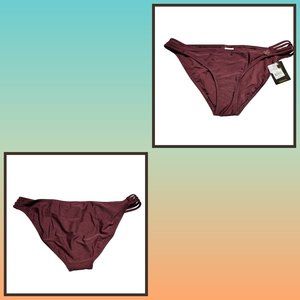 Body‎ Glove 'Flirty Surf Rider' Bikini Bottoms - XL - Maroon - NWT